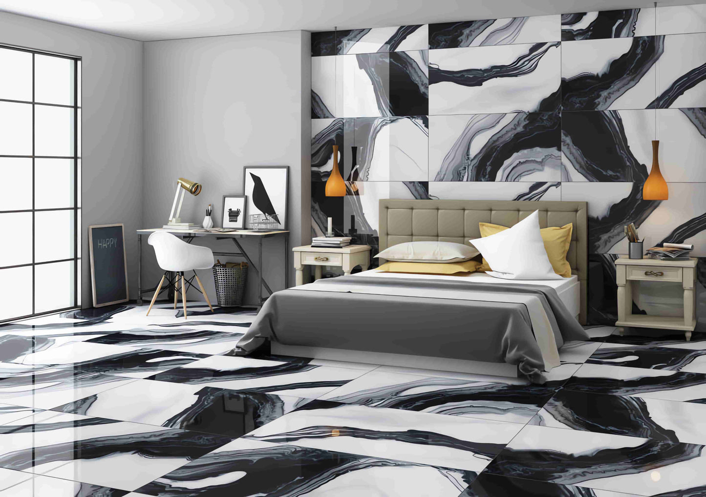 Lambrini Natural Polished Tile – High-Gloss Black and White Elegance
Introducing the Lambrini Natural Polished Tile, a striking high-gloss black and white porcelain tile that adds a touch of sophistication to any interior. Its polished surface reflects light beautifully, enhancing the aesthetic appeal of living rooms, kitchens, and bathrooms. Durable and easy to maintain, this tile combines modern style with practical functionality. Transform your space with the timeless elegance of the Lambrini Natural.