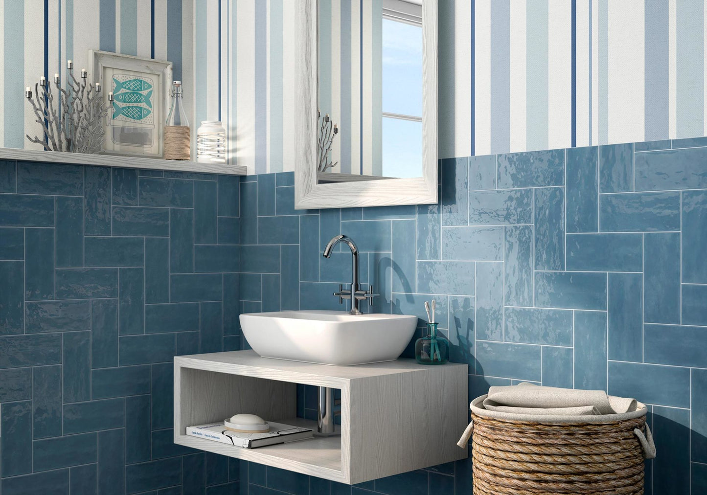 MAIOLICA BRIGHT BLUE STEEL - ZH Tiles Warehouse inc.