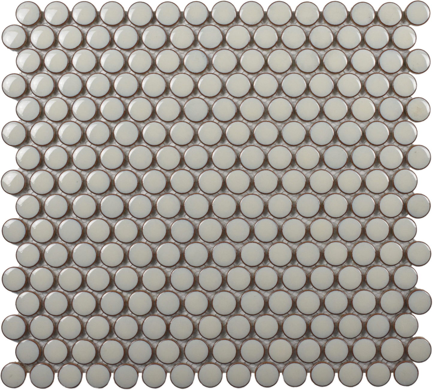 BG CREAM PENNY ROUND MOSAIC - ZH Tiles Warehouse inc.