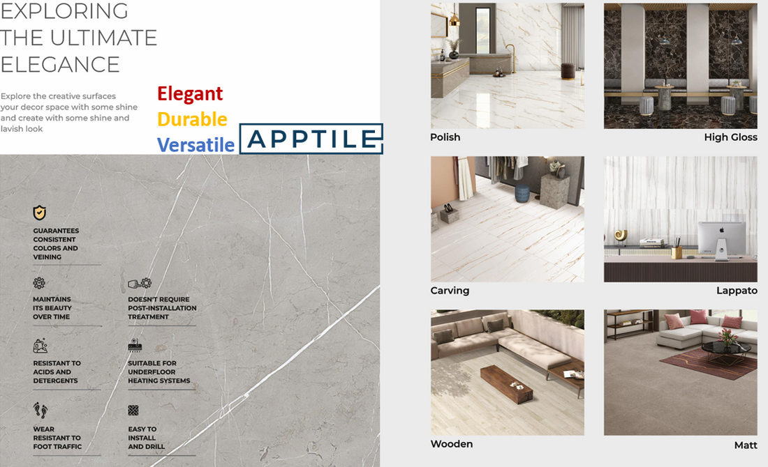Transform Your Space with Premium Quality Tiles and Flooring from APPTILE - ZH Tiles Warehouse inc.