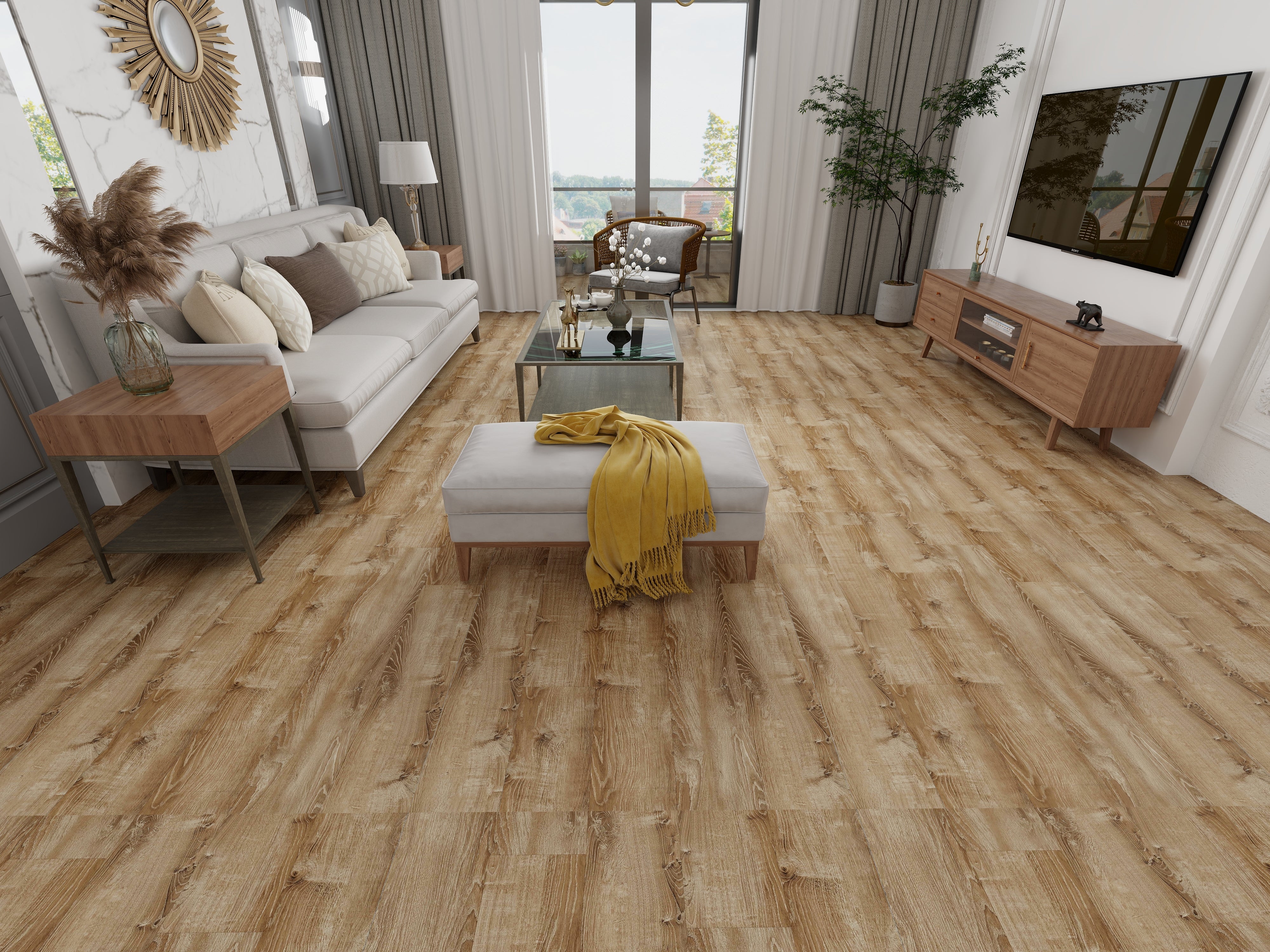 SPC Flooring 7mm 22 mil wear layer natural – ZH Tiles Warehouse inc.