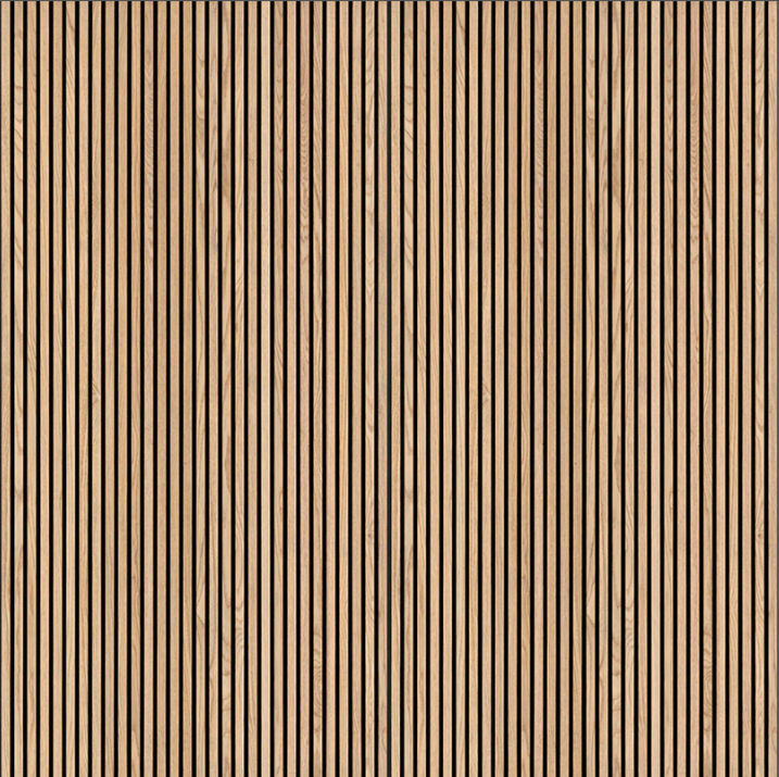 Natural 9.5x94.5 Acoustic Wood Slat Panels 4 Pcs