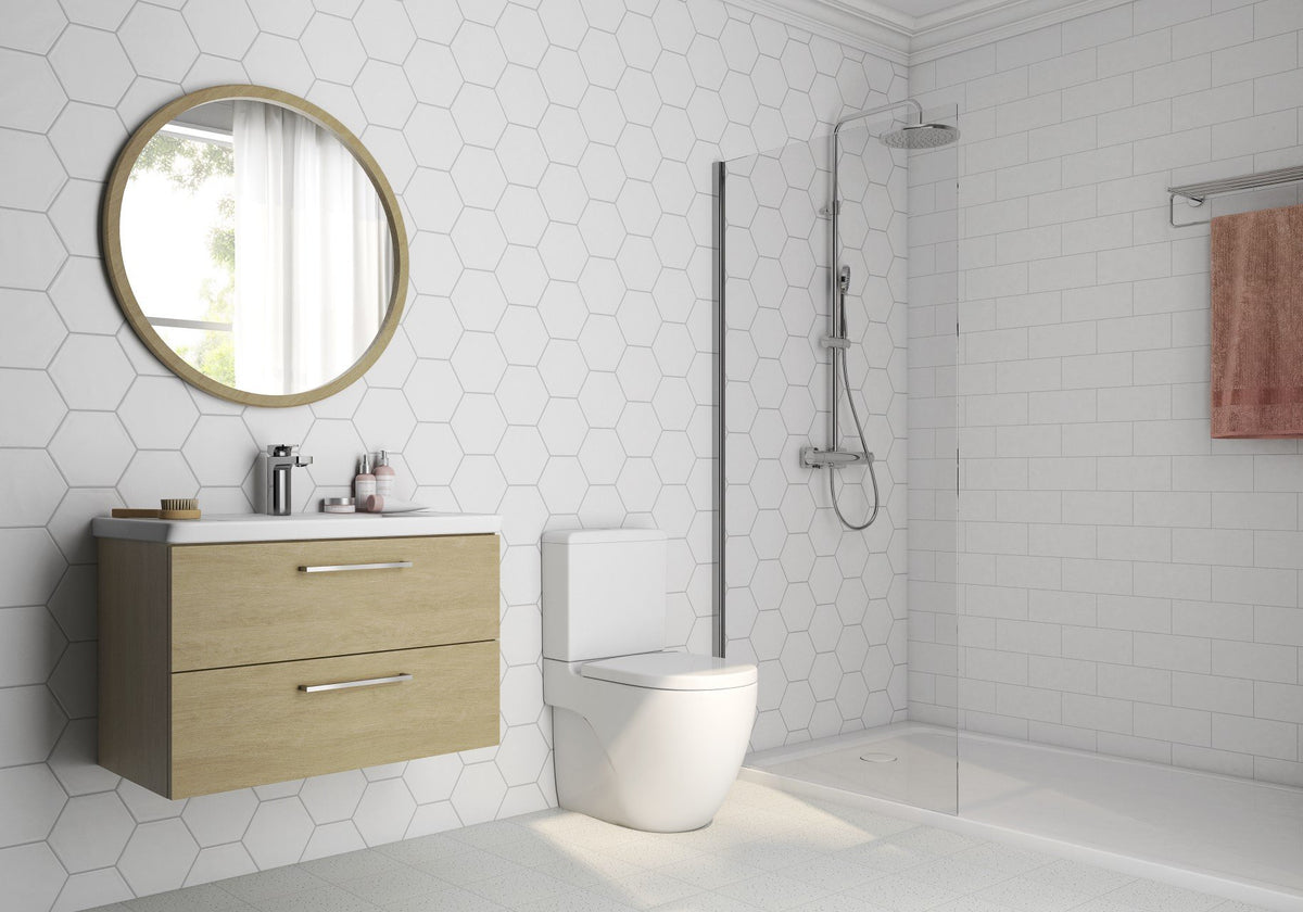 CASABLANCA SOLID WHITE 8X9 HEXAGON - ZH Tiles Warehouse inc.