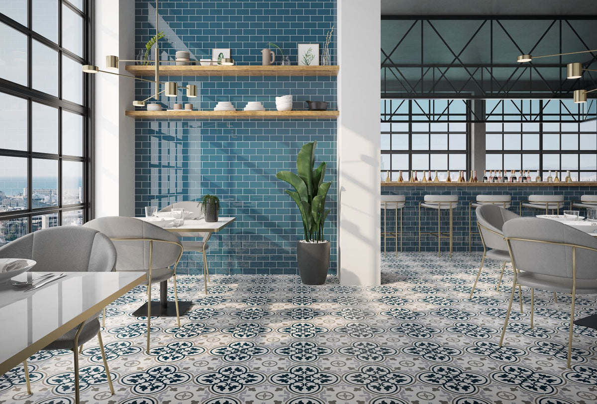 CASABLANCA HERITAGE BLUE 8X8 - ZH Tiles Warehouse inc.
