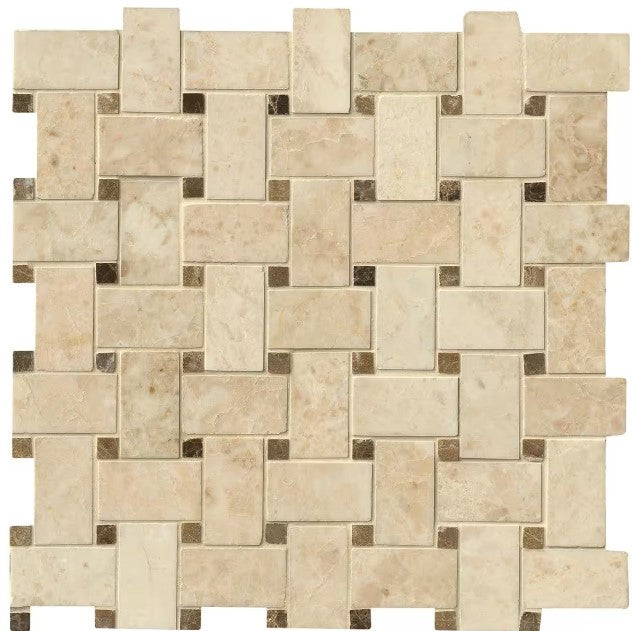 IMAGERY GROUTLESS AZTEC BASKETWEAVE PATTERN 10SH/CT - ZH Tiles Warehouse inc.