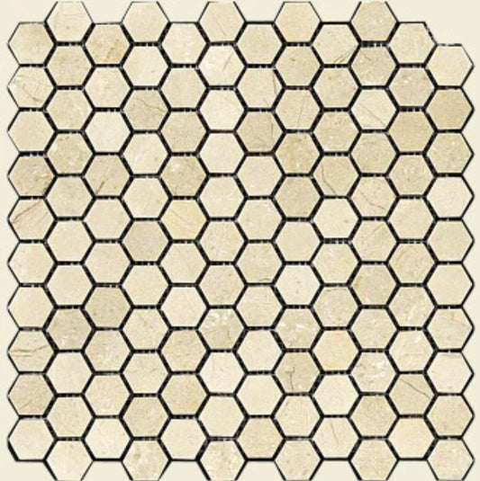 IMAGERY 1" NATURAL STONE  HEXAGON SOPRANO 10SH/CT