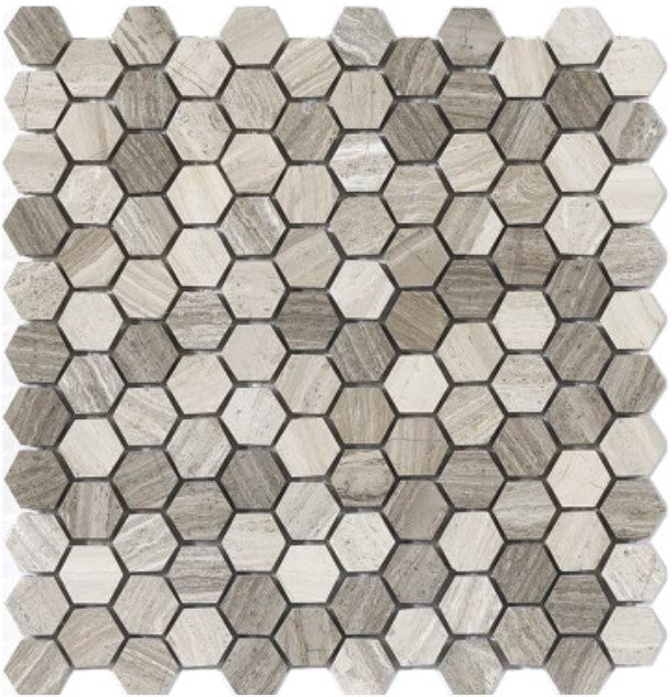 IMAGERY 1" NATURAL STONE  HEXAGON ALTO 10SH/CT