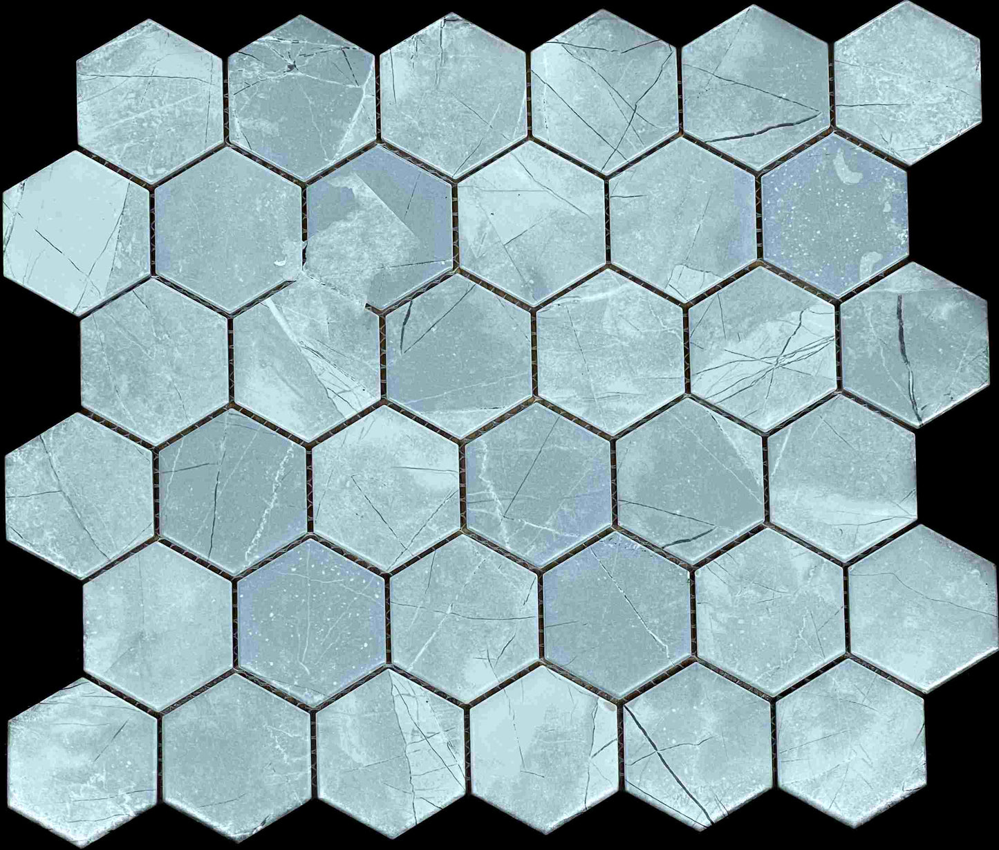 Variation 2" Hexagon Gray