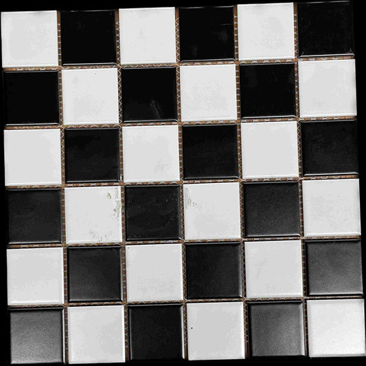 White + Black Matte 2"x2" Chessboard