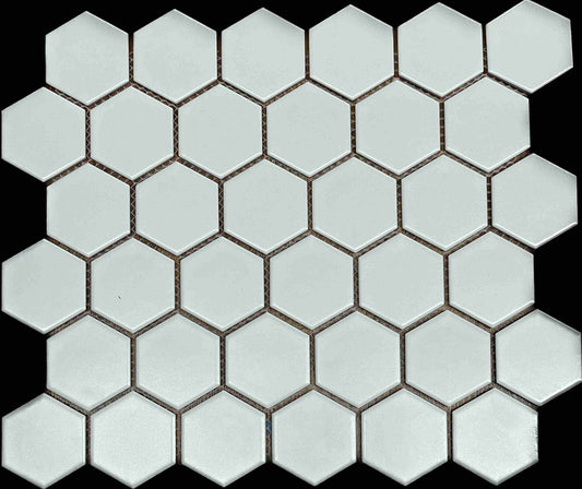 White Matte 2" Hexagon