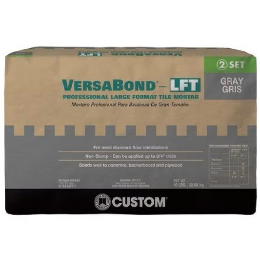 VersaBond®-LFT Professional Large Format Tile Mortar - Gray Gris - ZH Tiles Warehouse inc.