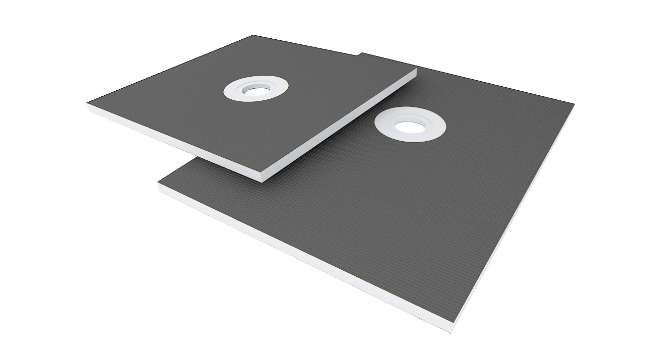 Shower Pan With offset drain ZH Tiles Warehouse inc.