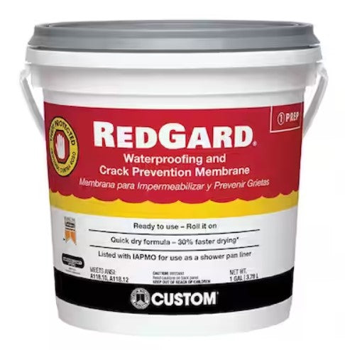 RedGard® Waterproofing and Crack Prevention Membrane 1 GAL - ZH Tiles Warehouse inc.