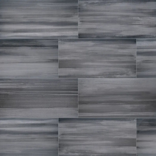 Graphite Dark Gray Porcelain Tile Matte