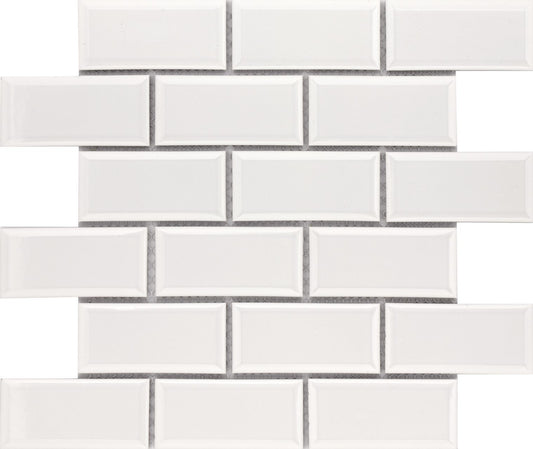 BG WHITE ICE 2x4 BEV. BRICK - ZH Tiles Warehouse inc.