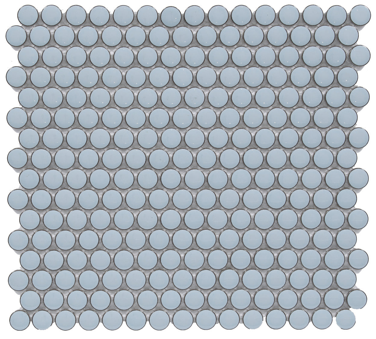 Soft Rounded Tile Pattern BG SKY BLUE PENNY ROUND 12x12 MOSAIC – ZH Tiles Warehouse inc.