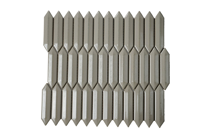 BG TENDER GRAY 3D PICKET 1x4 MOSAIC - ZH Tiles Warehouse inc.