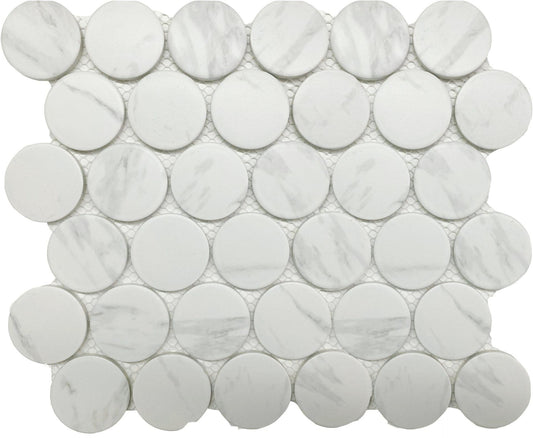 MG 2" CARRARA DOTS MOSAIC Matt