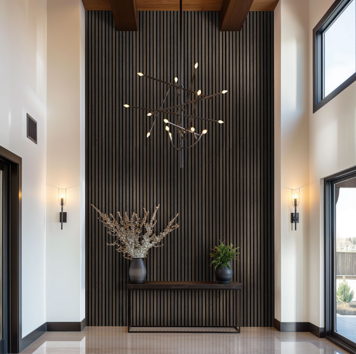 Umber 9.5x94.5 Acoustic Wood Slat Panels 4 Pcs