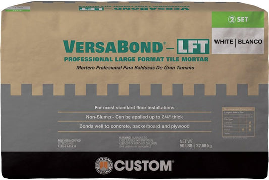 VersaBond®-LFT Professional Large Format Tile Mortar - White Blanco