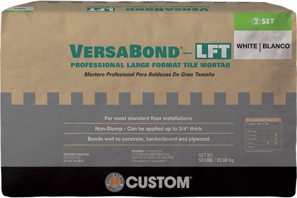 VersaBond®-LFT Professional Large Format Tile Mortar - White Blanco - ZH Tiles Warehouse inc.