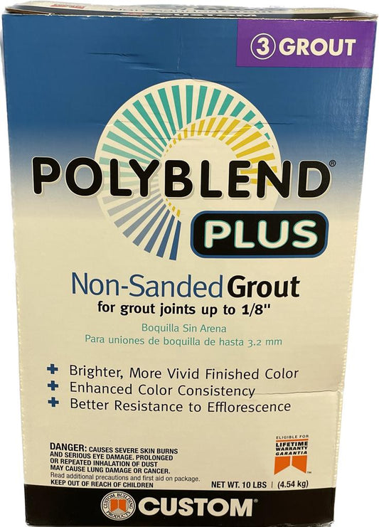 Polyblend Plus ® Non-Sanded Tile Grout 381 Bright White - 10 lb - ZH Tiles Warehouse inc.